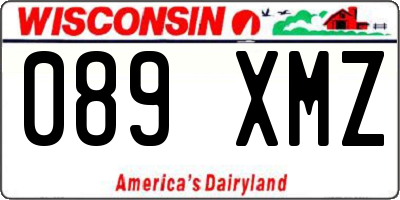 WI license plate 089XMZ