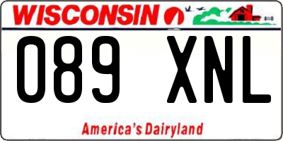 WI license plate 089XNL