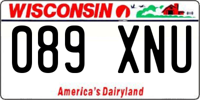 WI license plate 089XNU