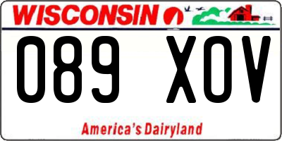 WI license plate 089XOV