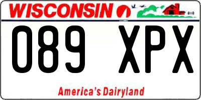 WI license plate 089XPX