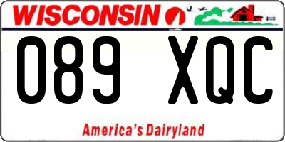 WI license plate 089XQC