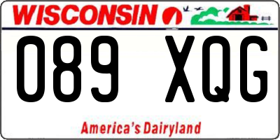 WI license plate 089XQG