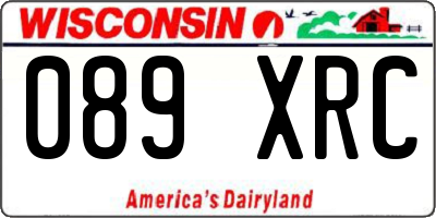 WI license plate 089XRC
