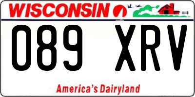 WI license plate 089XRV