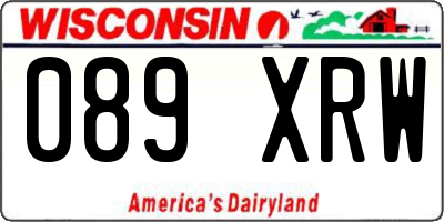 WI license plate 089XRW