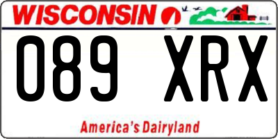 WI license plate 089XRX