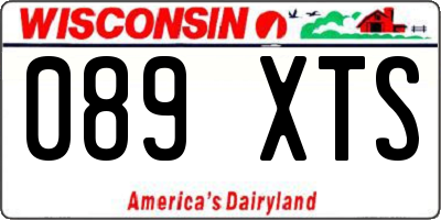 WI license plate 089XTS