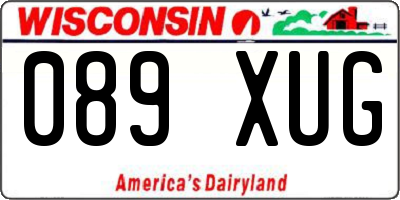 WI license plate 089XUG