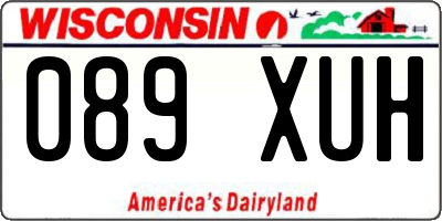 WI license plate 089XUH