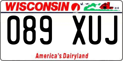 WI license plate 089XUJ
