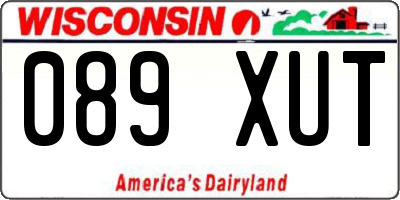 WI license plate 089XUT