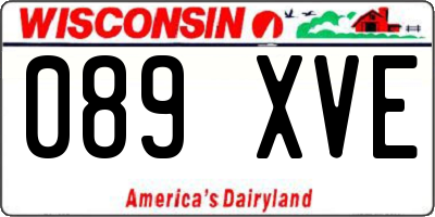 WI license plate 089XVE
