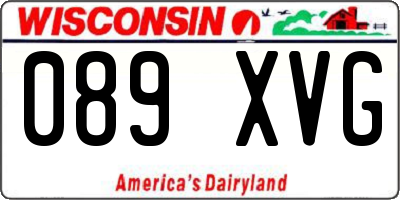 WI license plate 089XVG