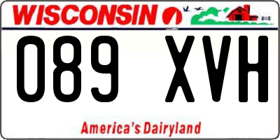 WI license plate 089XVH