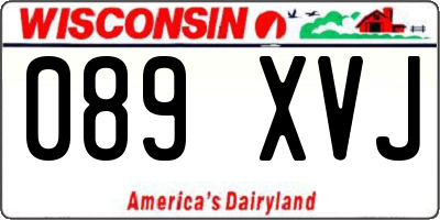 WI license plate 089XVJ