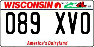 WI license plate 089XVO