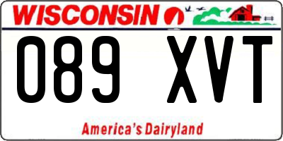WI license plate 089XVT