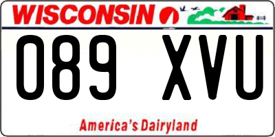 WI license plate 089XVU
