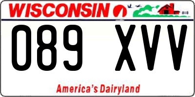 WI license plate 089XVV