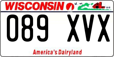 WI license plate 089XVX
