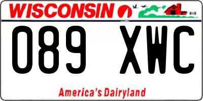 WI license plate 089XWC
