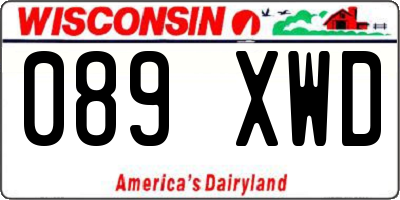 WI license plate 089XWD