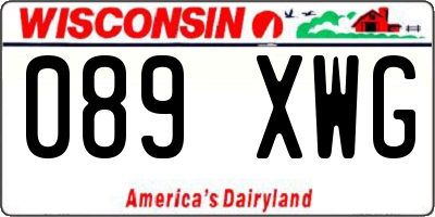 WI license plate 089XWG