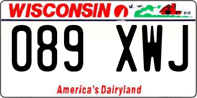 WI license plate 089XWJ