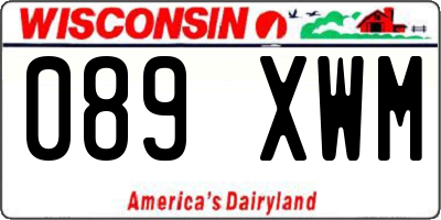 WI license plate 089XWM