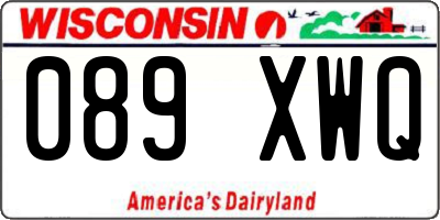 WI license plate 089XWQ