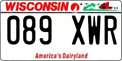 WI license plate 089XWR