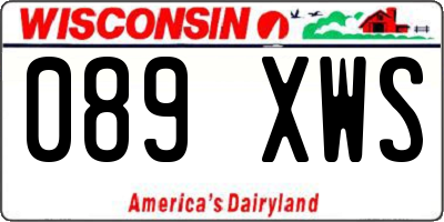 WI license plate 089XWS