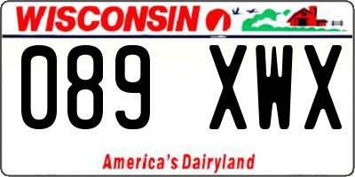 WI license plate 089XWX