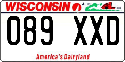 WI license plate 089XXD