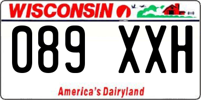 WI license plate 089XXH