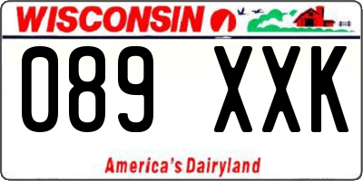 WI license plate 089XXK