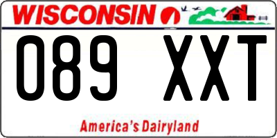 WI license plate 089XXT