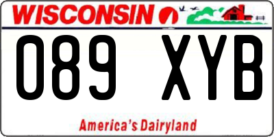 WI license plate 089XYB