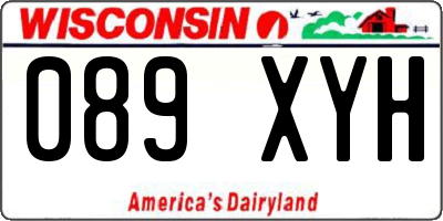 WI license plate 089XYH