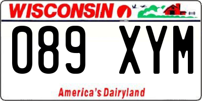 WI license plate 089XYM