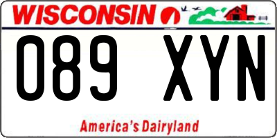 WI license plate 089XYN