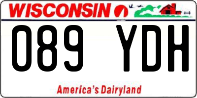 WI license plate 089YDH