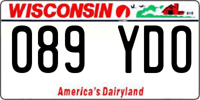 WI license plate 089YDO