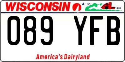 WI license plate 089YFB