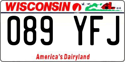 WI license plate 089YFJ