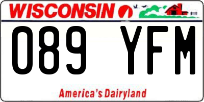WI license plate 089YFM