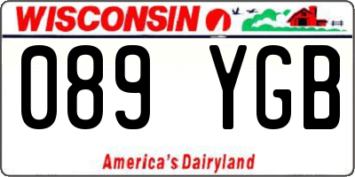 WI license plate 089YGB