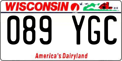 WI license plate 089YGC
