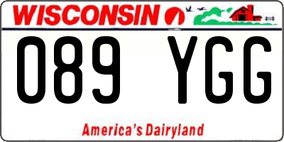 WI license plate 089YGG